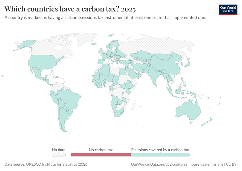 A thumbnail of the "Which countries have a carbon tax?" chart
