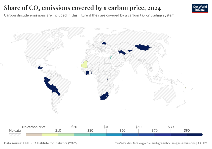 A thumbnail of the "Share of CO₂ emissions covered by a carbon price" chart