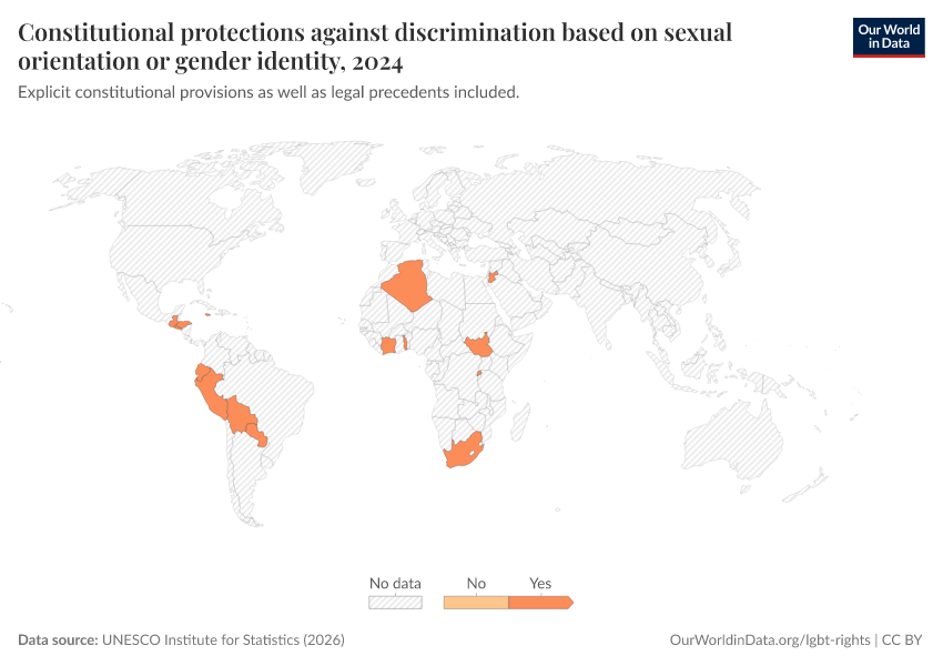 A thumbnail of the "Constitutional protections against discrimination based on sexual orientation or gender identity" chart