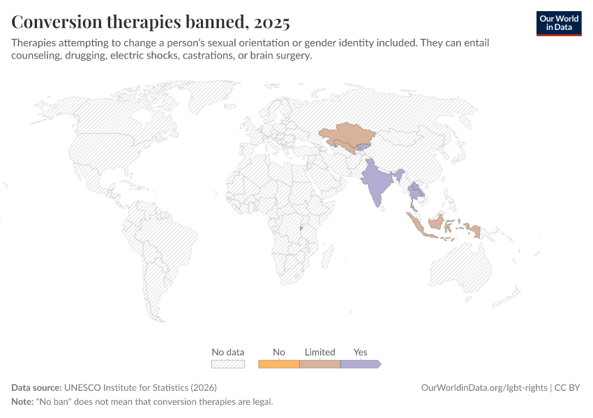 A thumbnail of the "Conversion therapies banned" chart