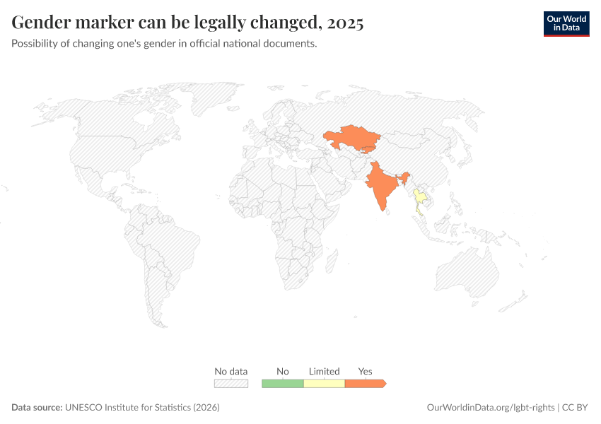 A thumbnail of the "Gender marker can be legally changed" chart