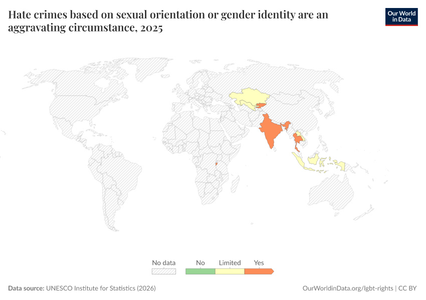 A thumbnail of the "Hate crimes based on sexual orientation or gender identity are an aggravating circumstance" chart