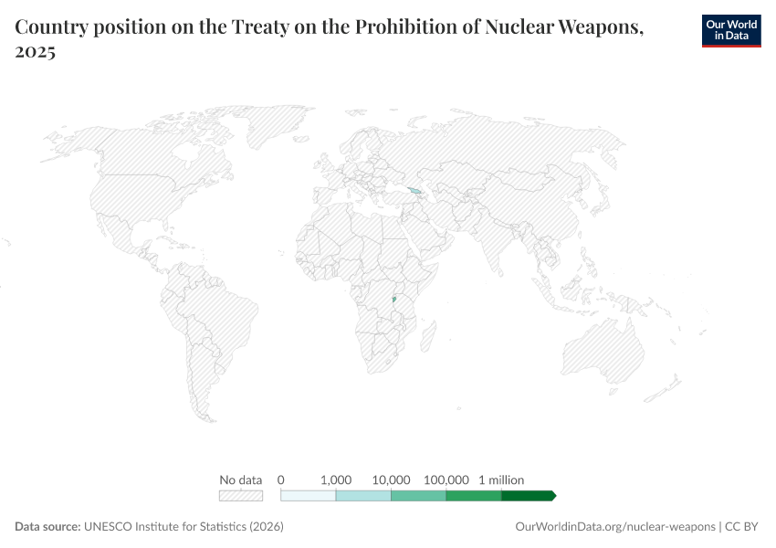 A thumbnail of the "Country position on the Treaty on the Prohibition of Nuclear Weapons" chart